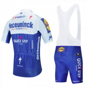 Completo Maglia + Pantaloncino con bretelle 2020 Deceuninck-Quick-Step N001